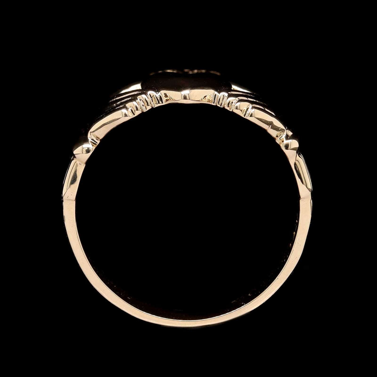 14K Yellow Gold Estate Claddagh Ring