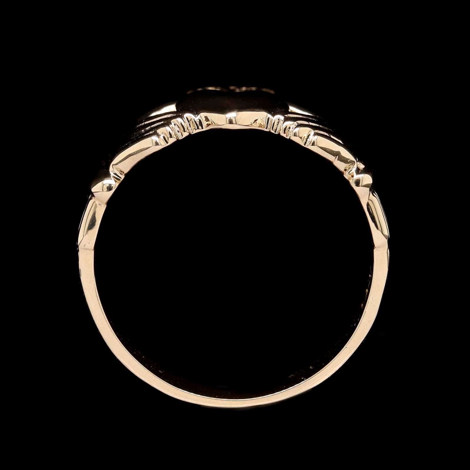 14K Yellow Gold Estate Claddagh Ring