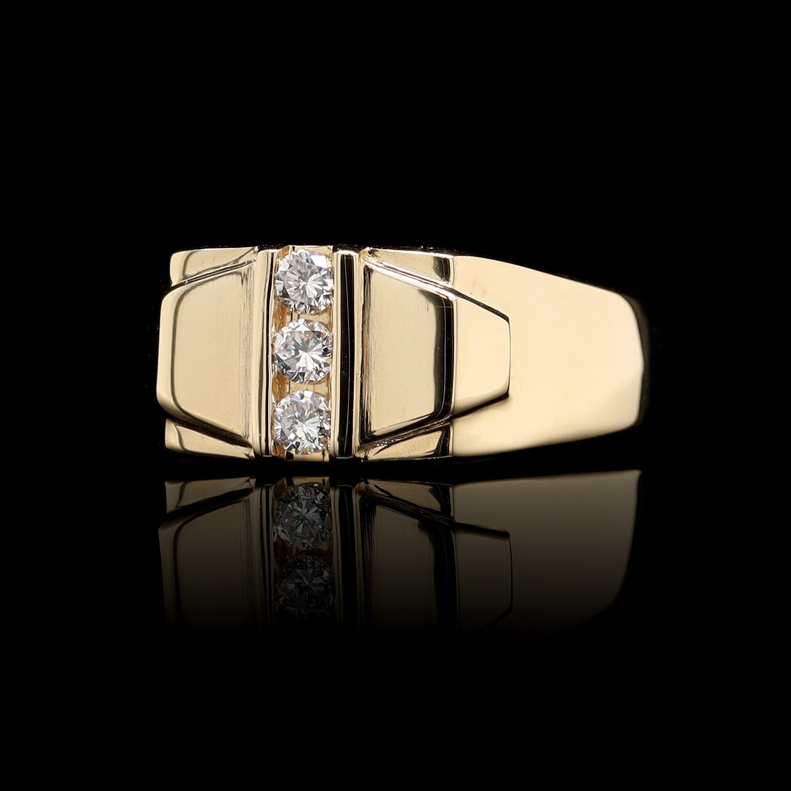 14K Yellow Gold Estate Diamond Ring