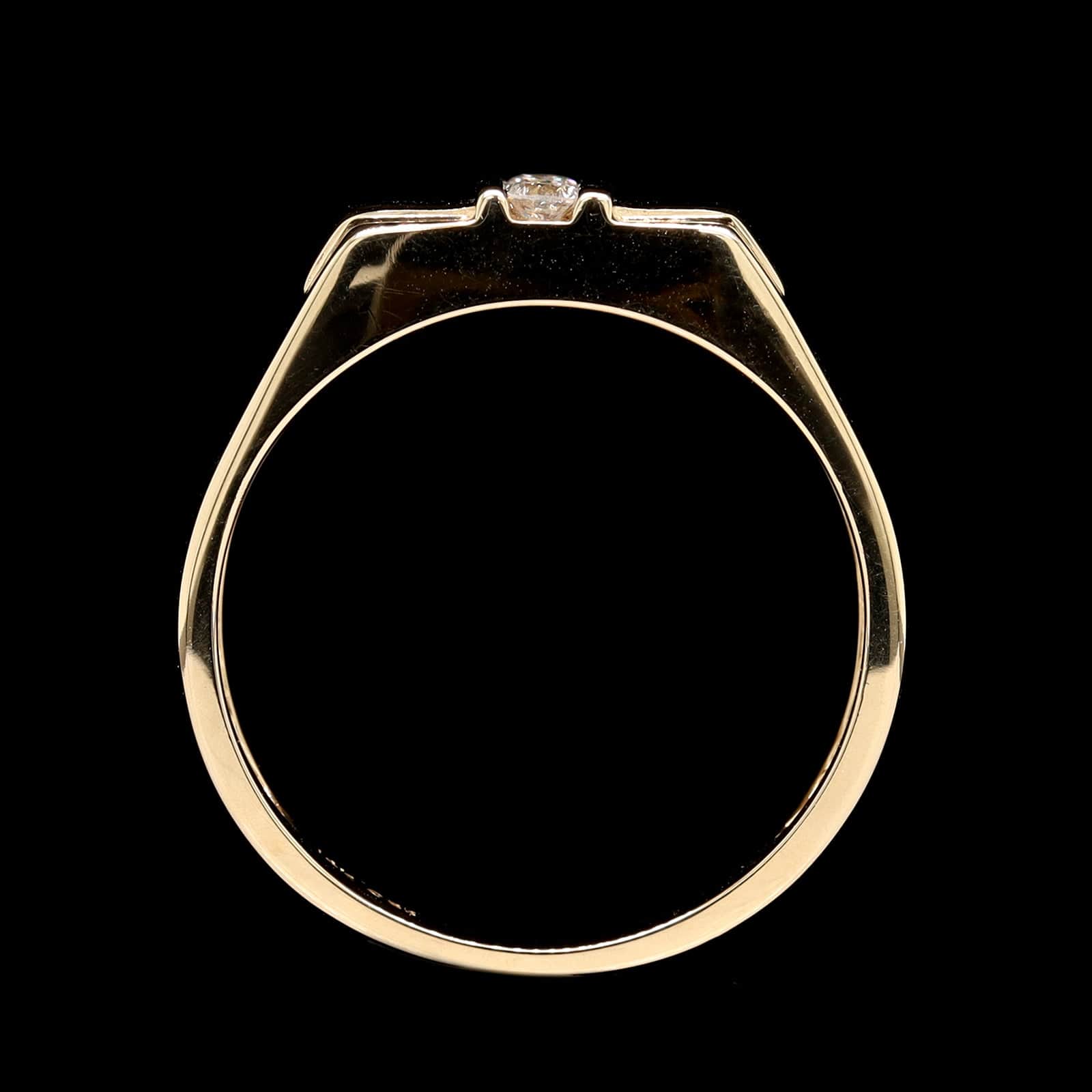 14K Yellow Gold Estate Diamond Ring