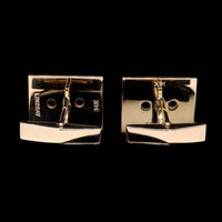 14K Yellow Gold Estate Diamond Cufflinks