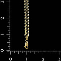 18K Yellow Gold Estate Curb Link Bracelet