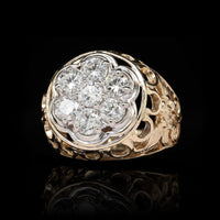 14K Two-tone Gold Estate Diamond Ring