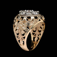 14K Two-tone Gold Estate Diamond Ring