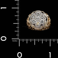 14K Two-tone Gold Estate Diamond Ring