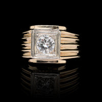 14K Two-tone Gold Estate Diamond Ring