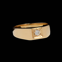 14K Yellow Gold Estate Diamond Ring
