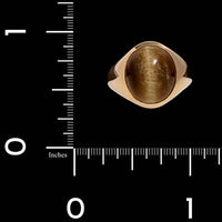 14K Yellow Gold Estate Tiger's Eye Ring