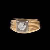 18K Two-tone Gold Estate Diamond Ring