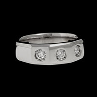 14K White Gold Estate Diamond Ring