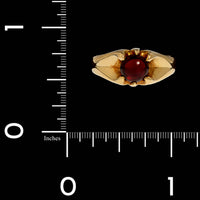18K Yellow Gold Estate Garnet Ring