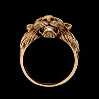 Baumstein & Feder 14K Yellow Gold Estate Lion's Head Ring