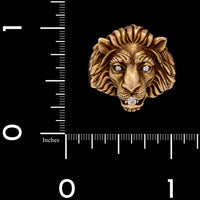 Baumstein & Feder 14K Yellow Gold Estate Lion's Head Ring