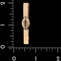 14K Yellow Gold Estate Football Tie Bar