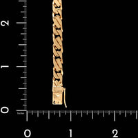 19K Yellow Gold Estate Fancy Link Bracelet