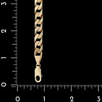 14K Yellow Gold Estate Curb Style ID Bracelet