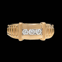 14K Yellow Gold Estate Diamond Ring