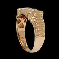 14K Yellow Gold Estate Diamond Ring