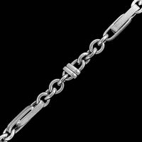 18K White Gold Estate Fancy Link Bracelet