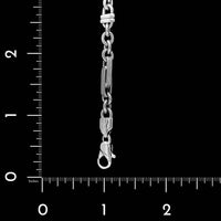 18K White Gold Estate Fancy Link Bracelet