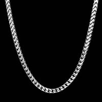 14K White Gold Estate Fancy Link Chain