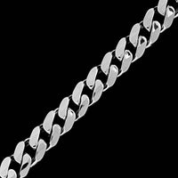 14K White Gold Estate Curb Link Bracelet