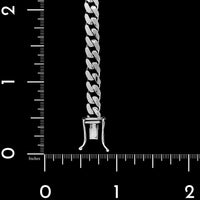 14K White Gold Estate Curb Link Bracelet