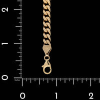 14K Yellow Gold Estate Curb Link Bracelet