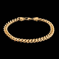 14K Yellow Gold Estate Curb Link Bracelet