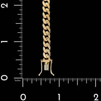 14K Yellow Gold Estate Curb Link Bracelet