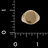 14K Yellow Gold Estate Signet Ring