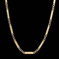 Antique 14K Yellow Gold Estate Fancy Link Pocket Watch Chain