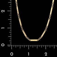 Antique 14K Yellow Gold Estate Fancy Link Pocket Watch Chain
