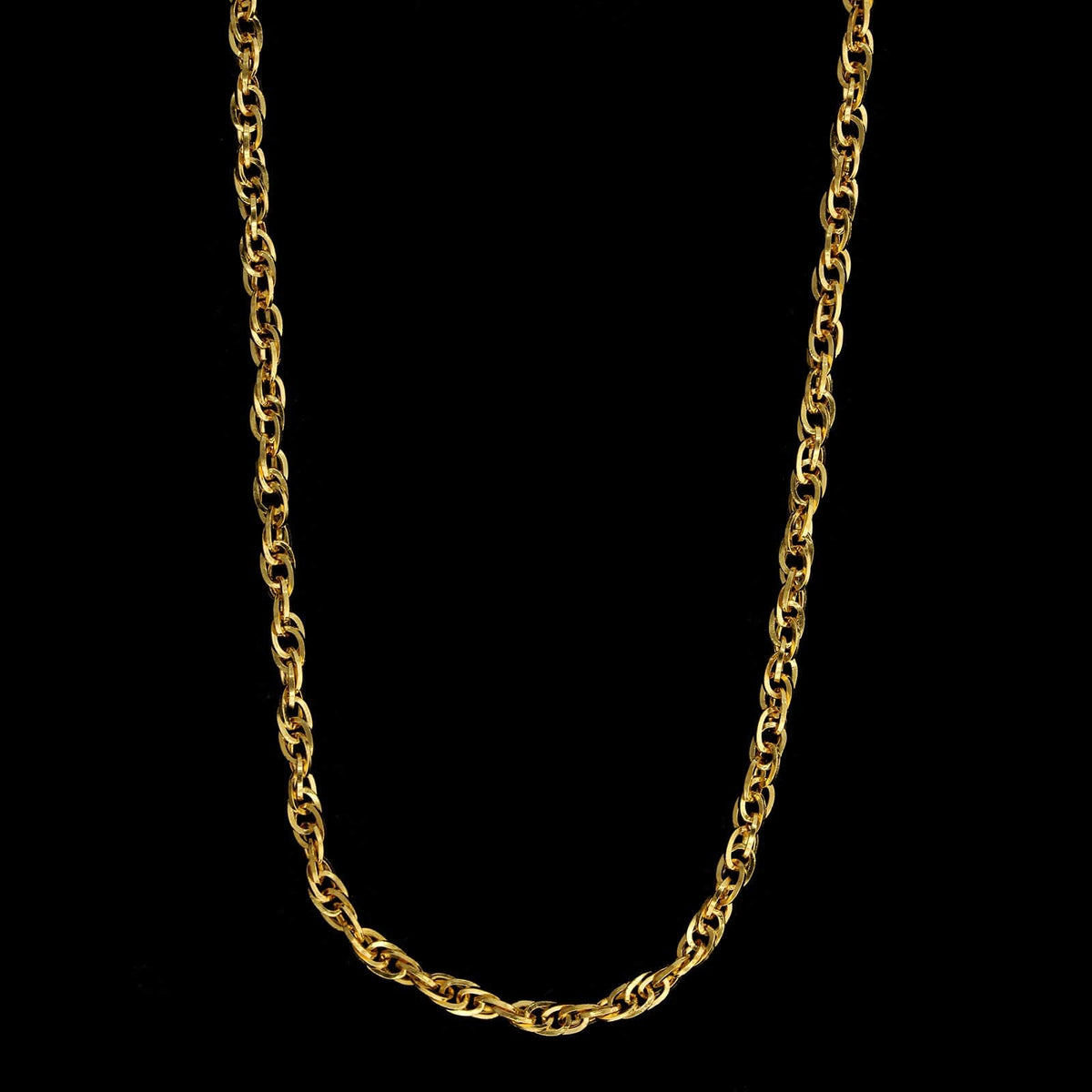 24K Yellow Gold Estate Rope Chain