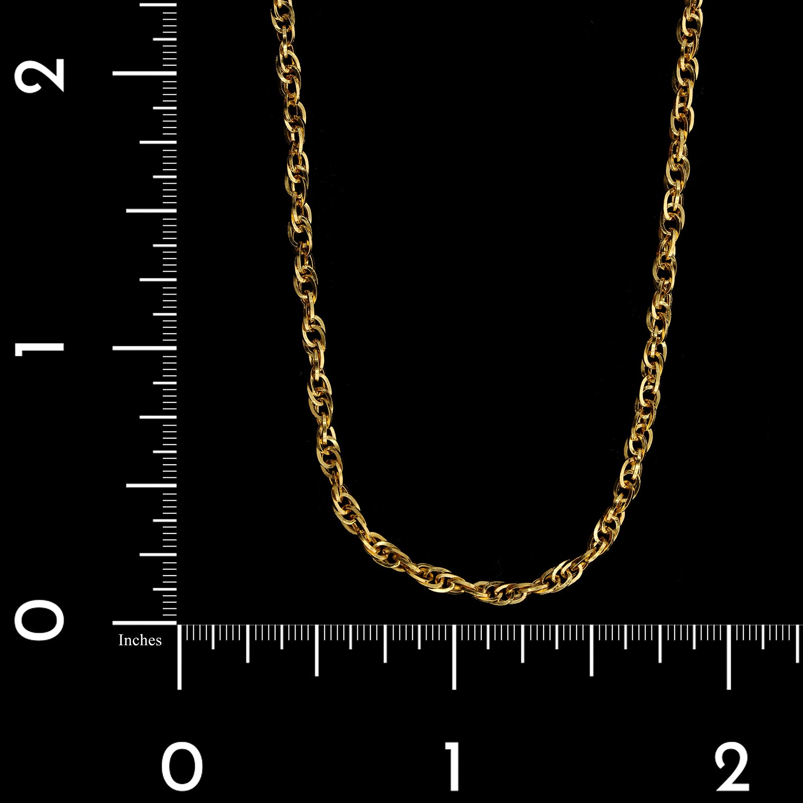 24K Yellow Gold Estate Rope Chain