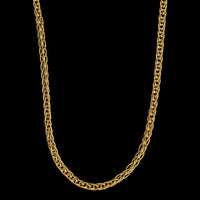 24K Yellow Gold Estate Woven Link Chain