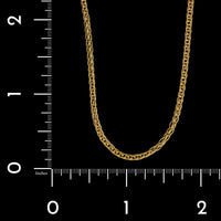 24K Yellow Gold Estate Woven Link Chain