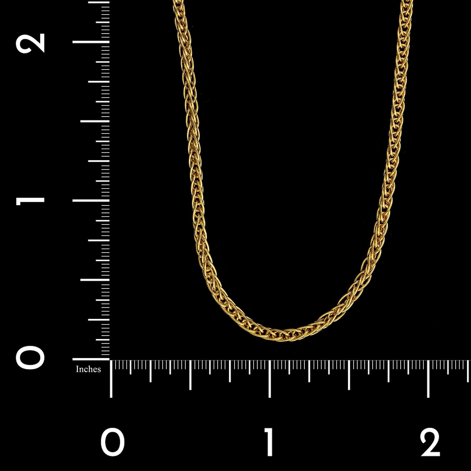 24K Yellow Gold Estate Woven Link Chain