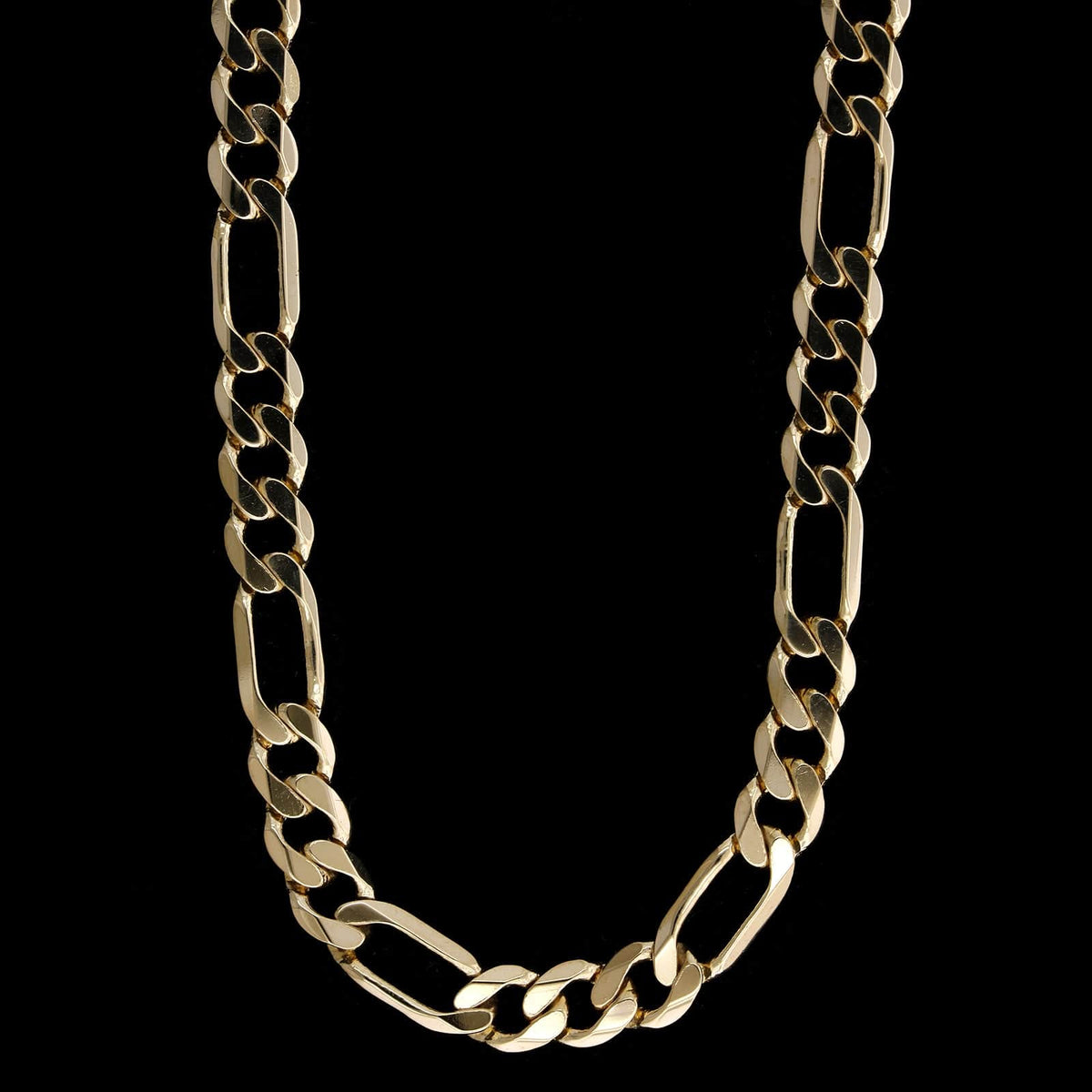 14K Yellow Gold Estate Figaro Chain