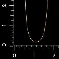 Tiffany & Co. 18K Yellow Gold Estate Beaded Chain