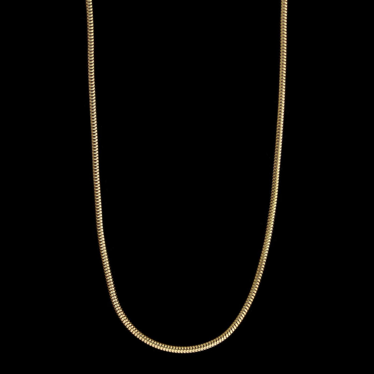 14K Yellow Gold Estate Snake Link Chain