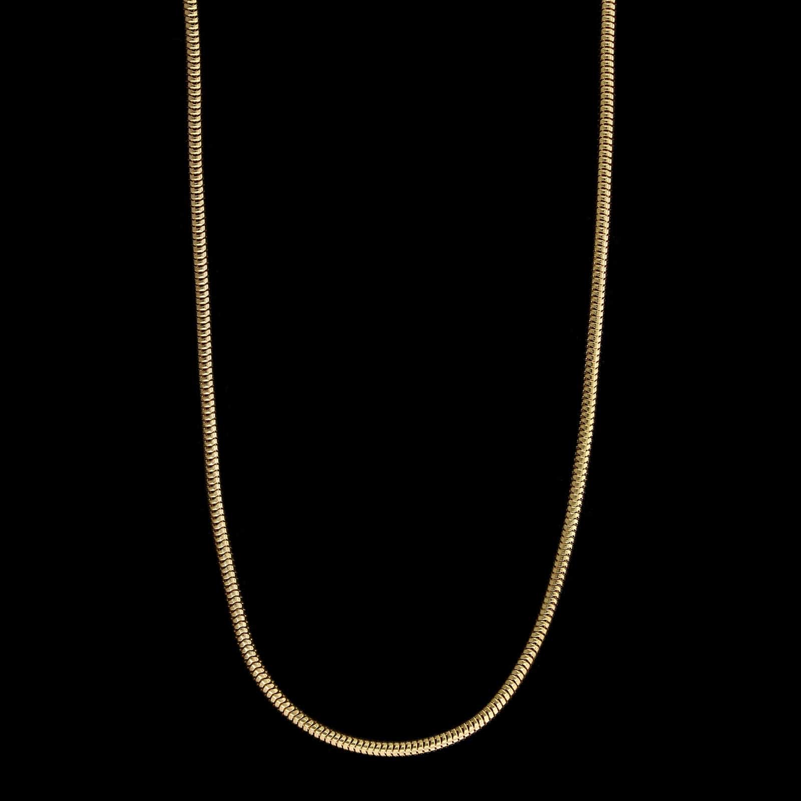 14K Yellow Gold Estate Snake Link Chain