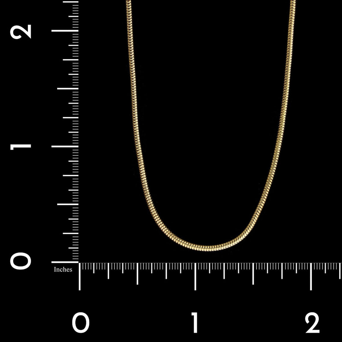 14K Yellow Gold Estate Snake Link Chain