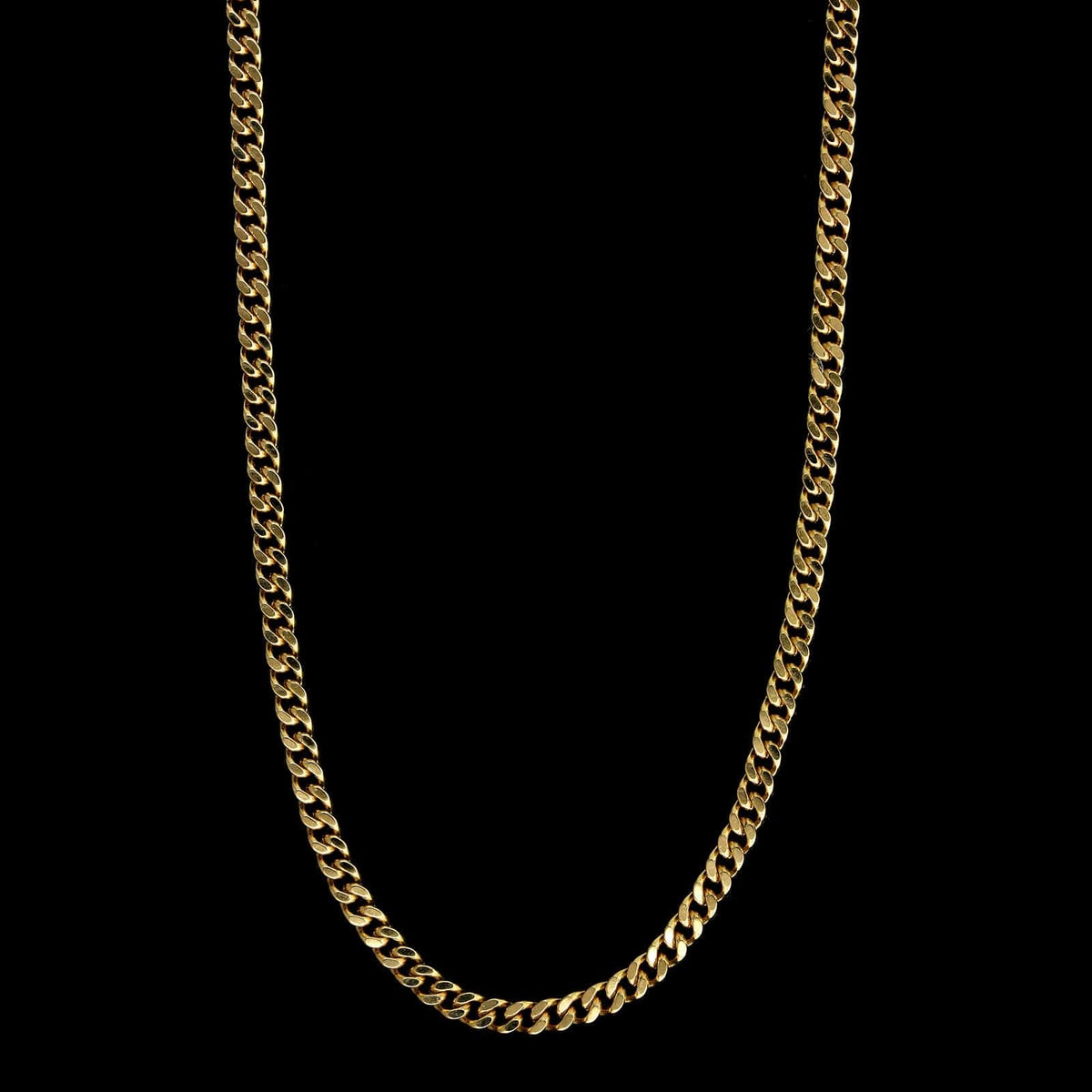18K Yellow Gold Estate Curb Link Chain