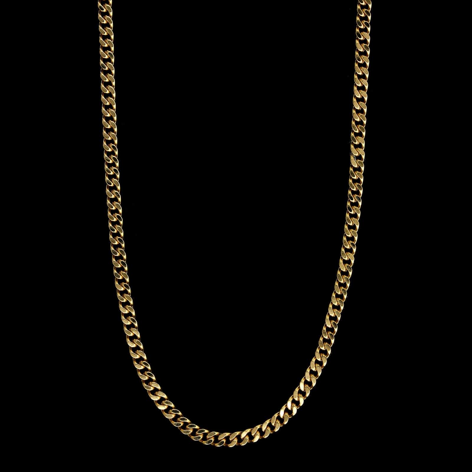 18K Yellow Gold Estate Curb Link Chain