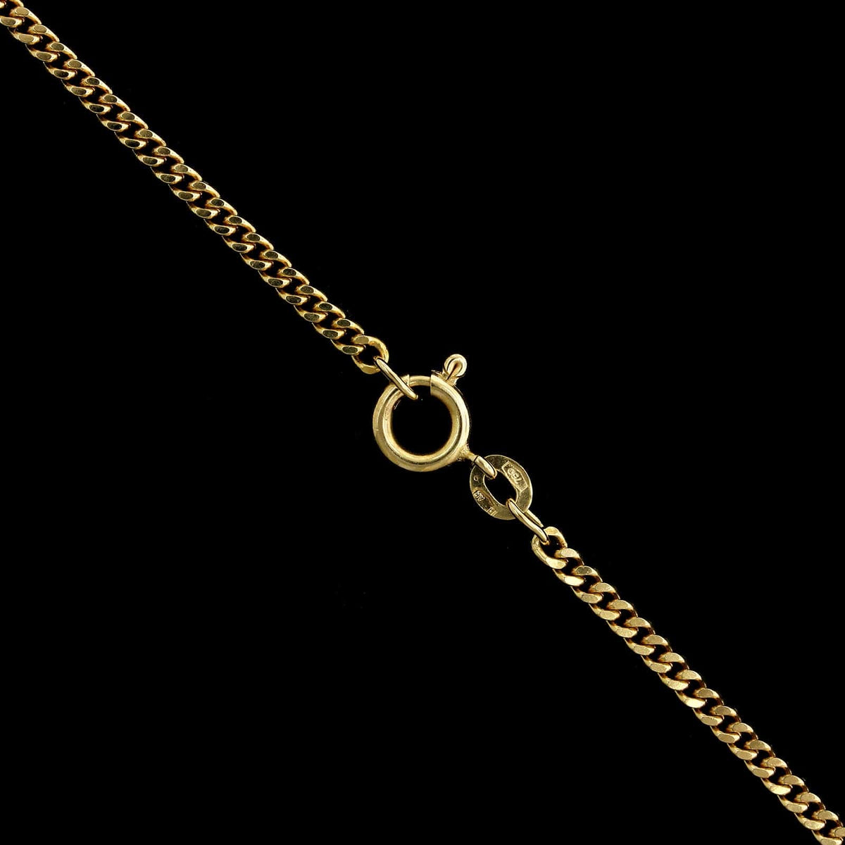 18K Yellow Gold Estate Curb Link Chain