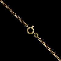18K Yellow Gold Estate Curb Link Chain
