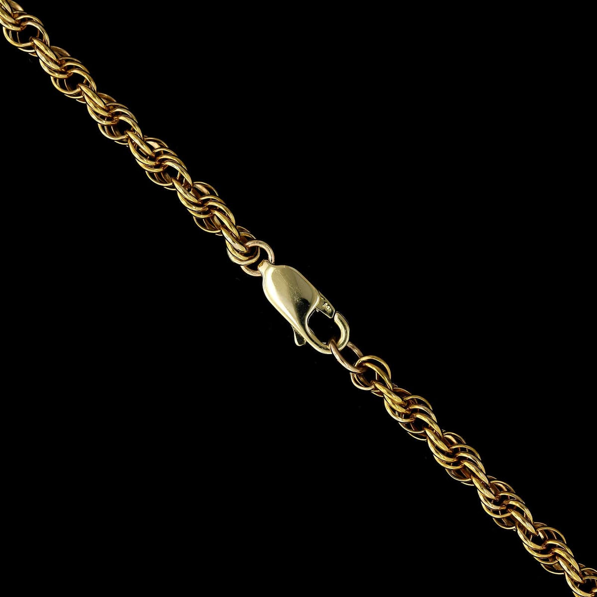 14K Yellow Gold Estate Rope Chain