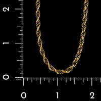 14K Yellow Gold Estate Rope Chain