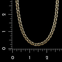 14K Yellow Gold Estate Mariner Link Chain